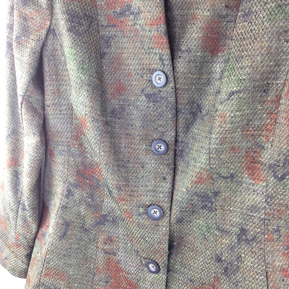 Coldwater Creek Monk Neck Slub Textured Blazer - Picture 4 of 8